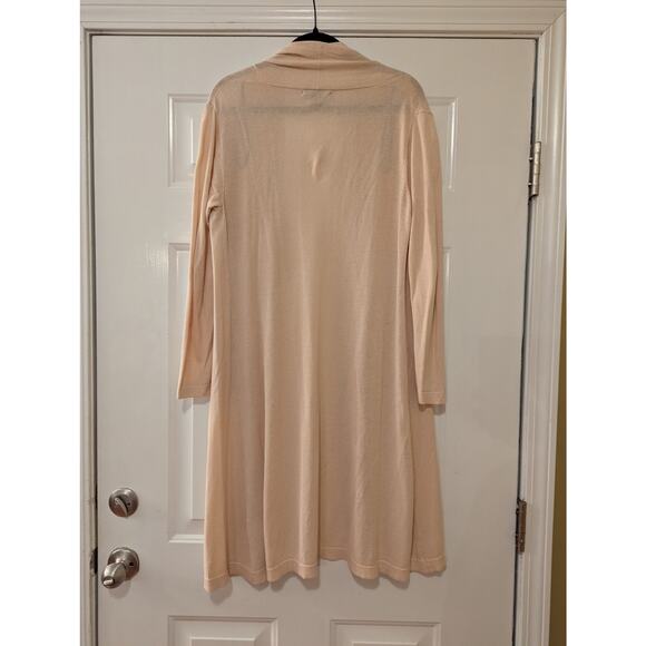 Forever 21 Open Front Duster Cardigan- Size Medium- Biege - Picture 3 of 5